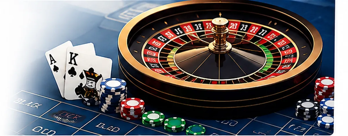 Roulette wheel, playing cards and casino chips illustrating table game reviews