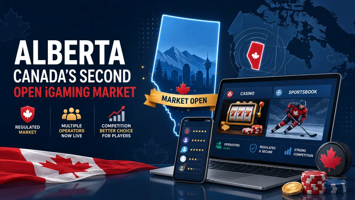 Illustration of Alberta opening a competitive regulated iGaming market