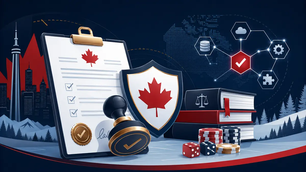 Illustration of Canadian iGaming supplier approval and compliance